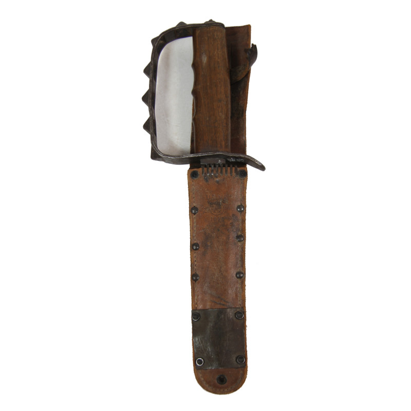 Knife, Trench, M1917, L.F. & C. 1917, Modifed, USM3 Blade, CAMILLUS 1943, with Scabbard, USM6, BARWOOD 1943