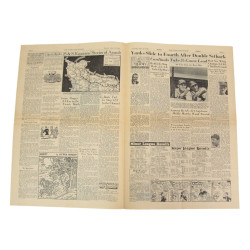 Journal, The Stars and Stripes, 13 juin 1944, "Yanks 18 Mi. In, Carentan Falls"