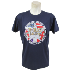 T-Shirt, dark blue, Drapeaux, 6.6.1944