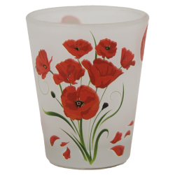 Shot glass, Poppies