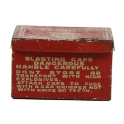 Boîte, 100 Blasting Caps, No. 6, ATLAS POWDER CO., démolition