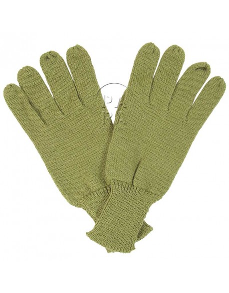 Gants en laine moutarde