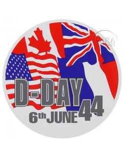 Sticker, D-Day Flags